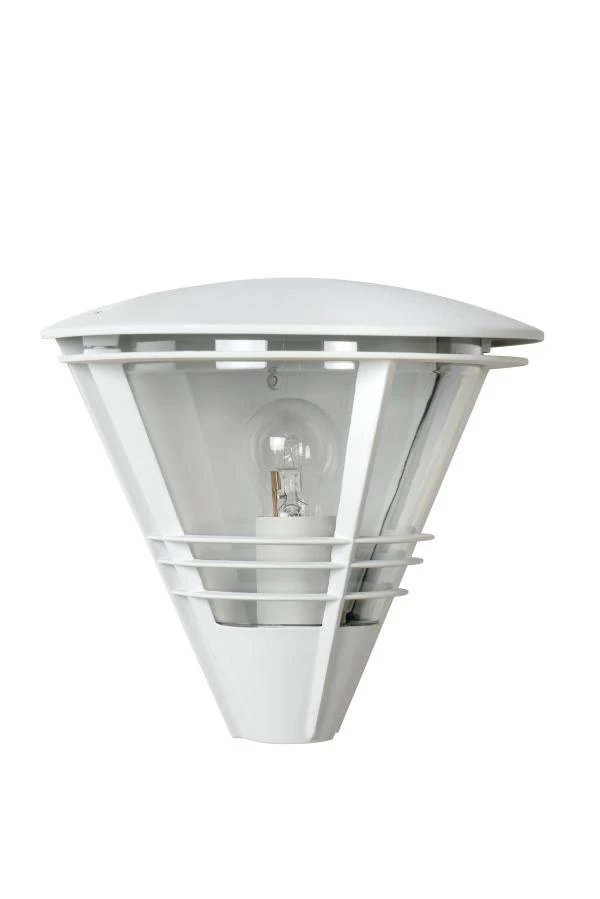 Lucide LIVIA - Wandlamp Binnen/Buiten - 1xE27 - IP44 - Wit - uit